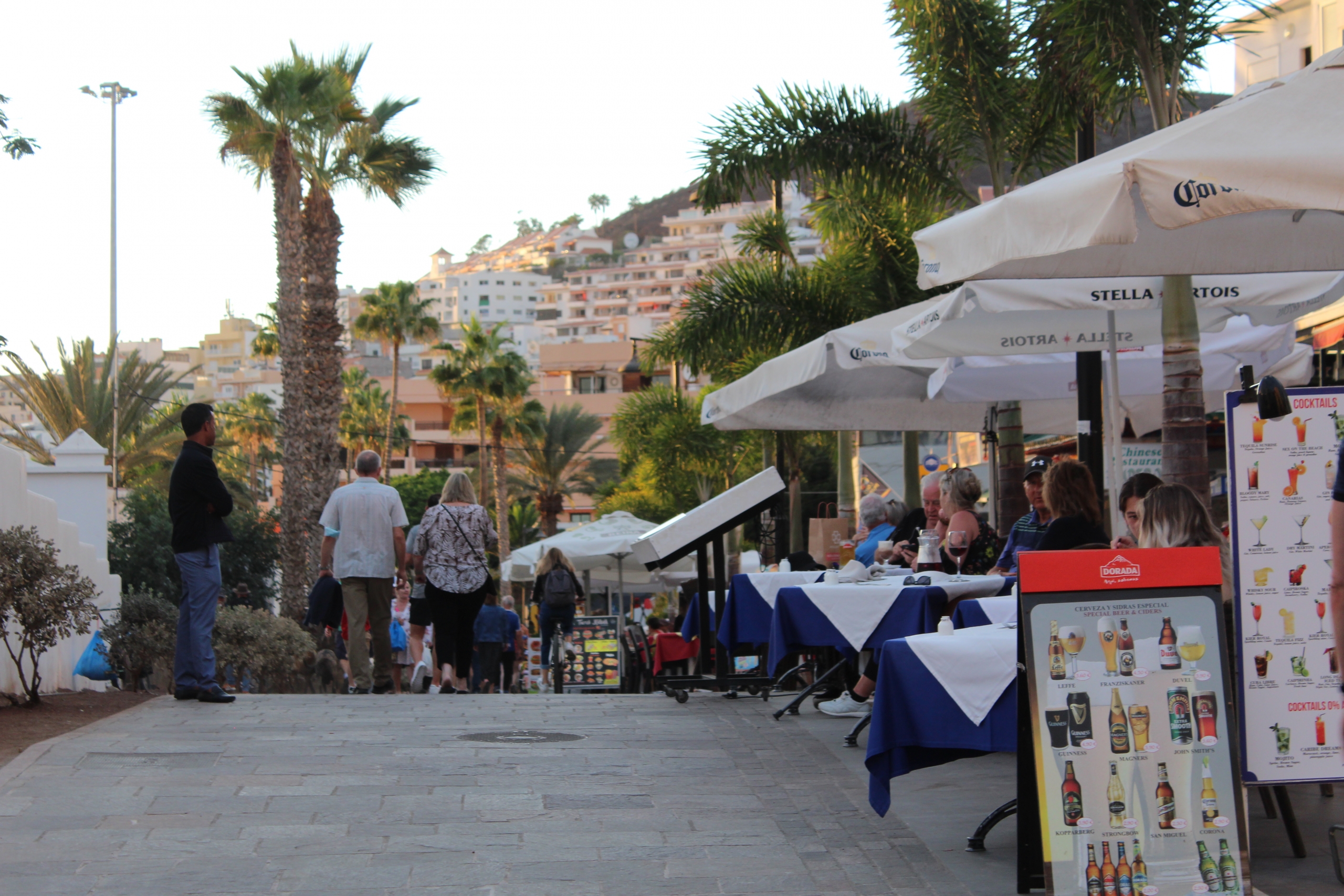 Tourists in the Canary Islands